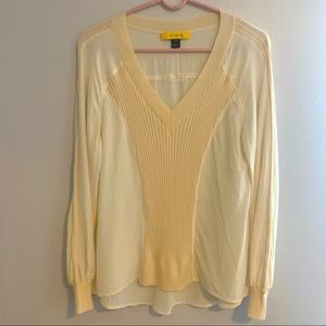 St John’s V Neck Silk & Wool Blouse